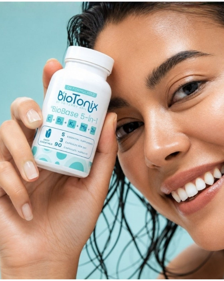 BioBase 5-in-1 | Magnesium, Vitamin C, Zinc, D3 & K2 Daily Foundation