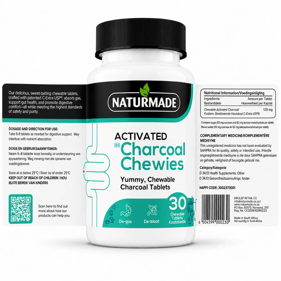 Activated Charcoal Chewies |  Pharmaceutical-Grade Chewable Activated Charcoal
