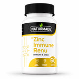 Naturmade Zinc Immune Renu 60 capsules bottle for immune support and skin health
